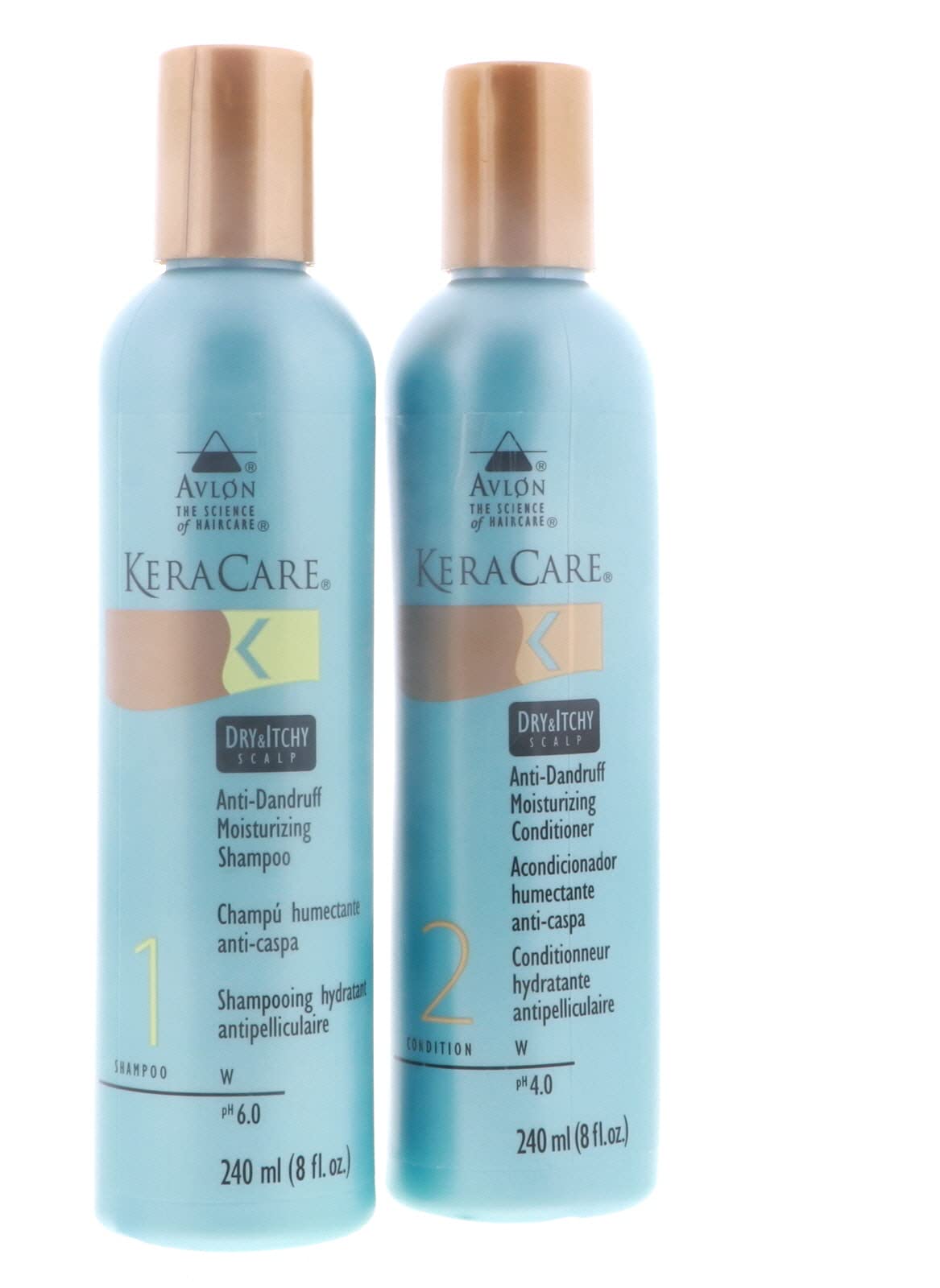 KeraCare Dry Itchy Scalp Conditioner bottle pour delivering moisturized, more manageable hair