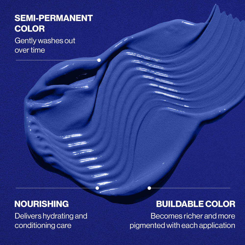 Ingredients highlight: Keracolor Clenditioner BLUE with essential oils and keratin.