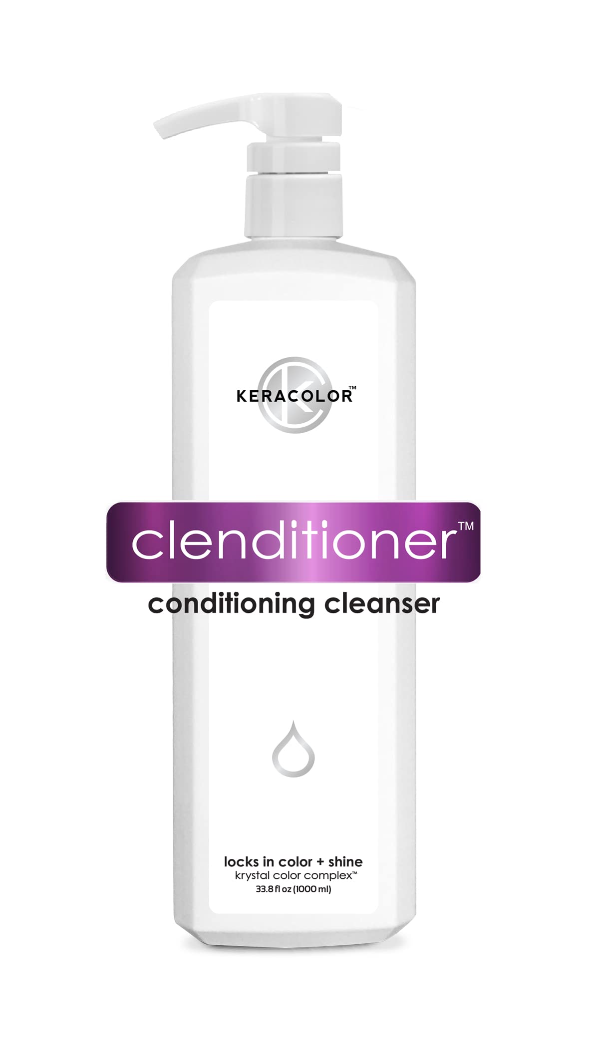 KERACOLOR Clenditioner bottle front showing color-safe conditioning for vibrant hair