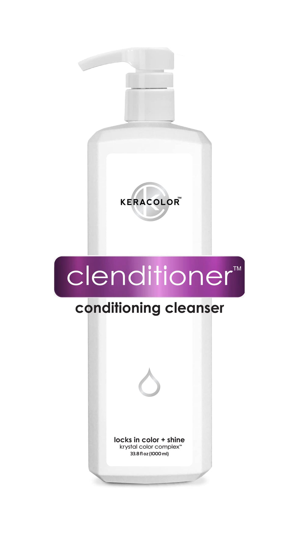 KERACOLOR Clenditioner bottle front showing color-safe conditioning for vibrant hair