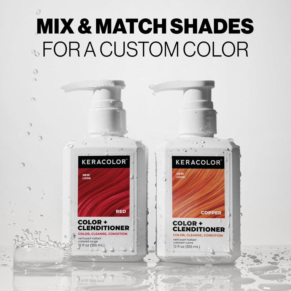 Keracolor Clenditioner red after-wash color for lasting vibrancy