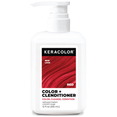 Keracolor Clenditioner red colorwash bottle front showing vibrant hue