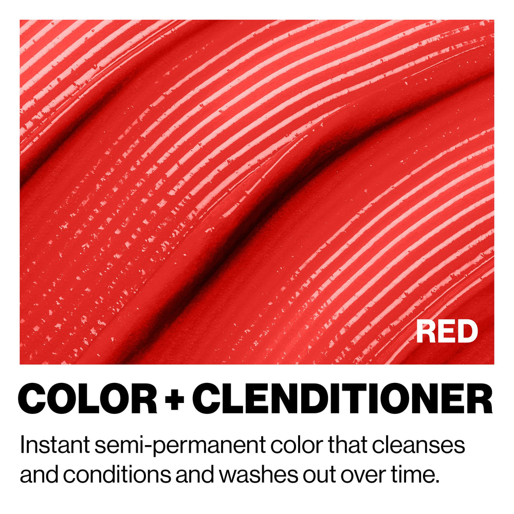 Keracolor Clenditioner red color close-up showing rich pigment