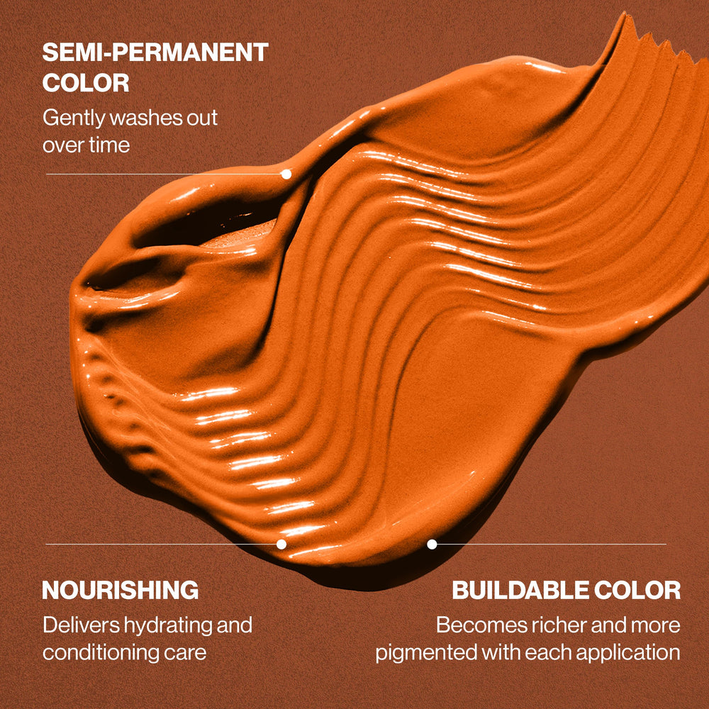 Keracolor Clenditioner Copper color swatch showcases copper tone potential.