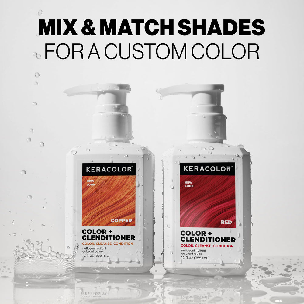 Keracolor Clenditioner Copper keratin-infusion supports healthier-feeling hair.