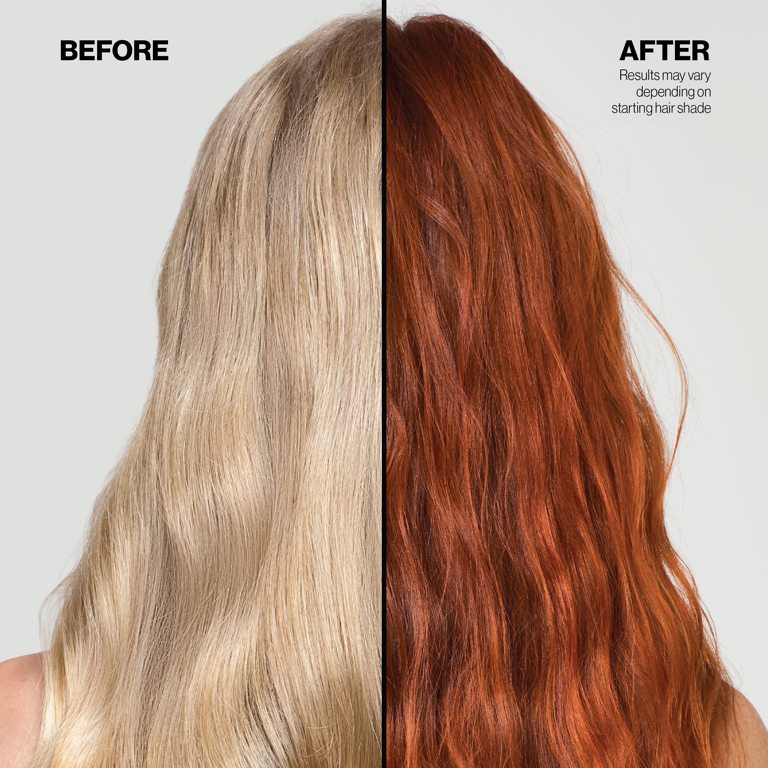 Close-up of soft, conditioned hair after Keracolor Clenditioner Copper application.