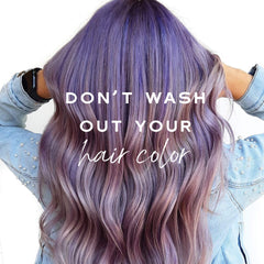 KERACOLOR Clenditioner label close-up emphasizing sulfate-free formula for color protection