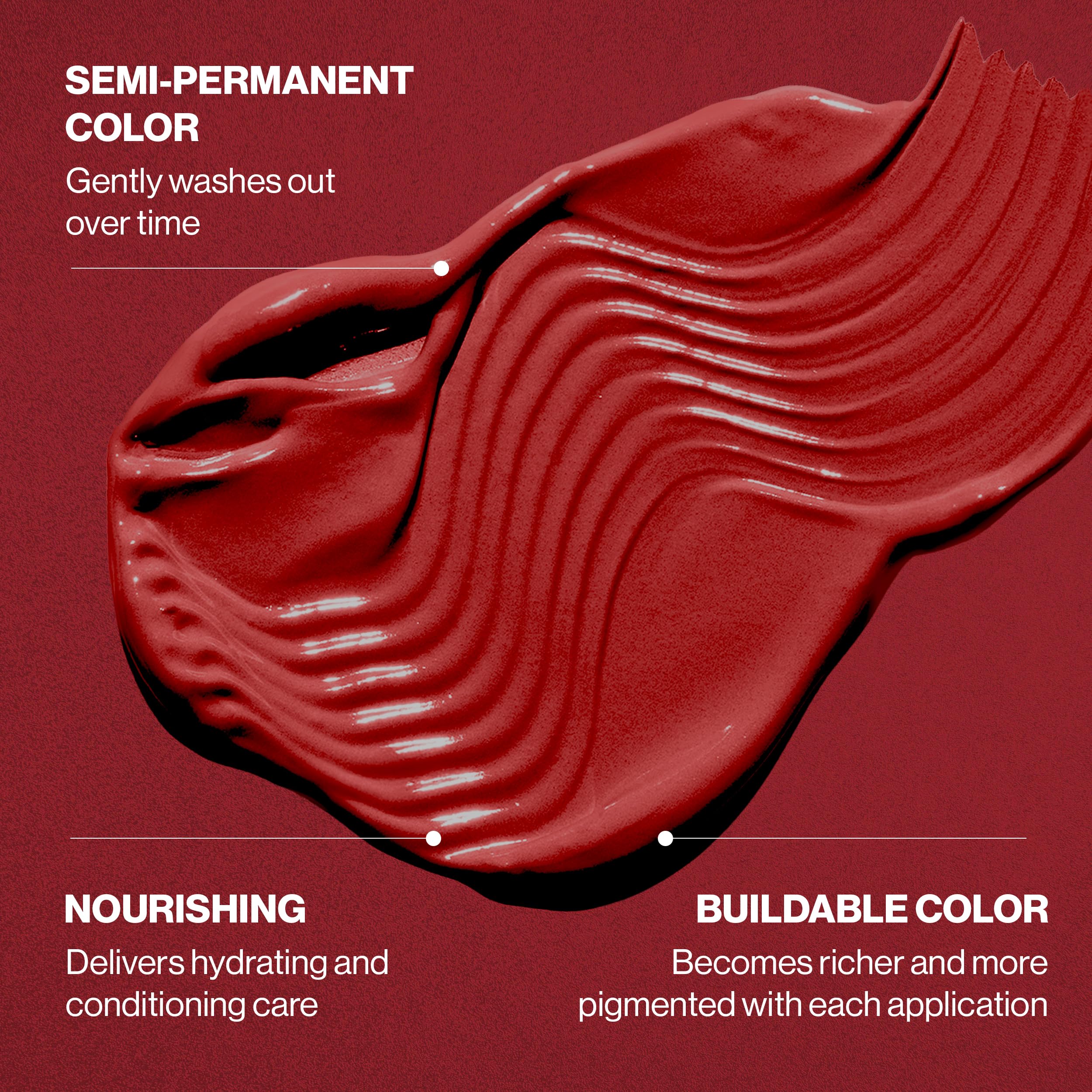 Keracolor Cinnamon creamy-lather shows deposit-only pigments in action.