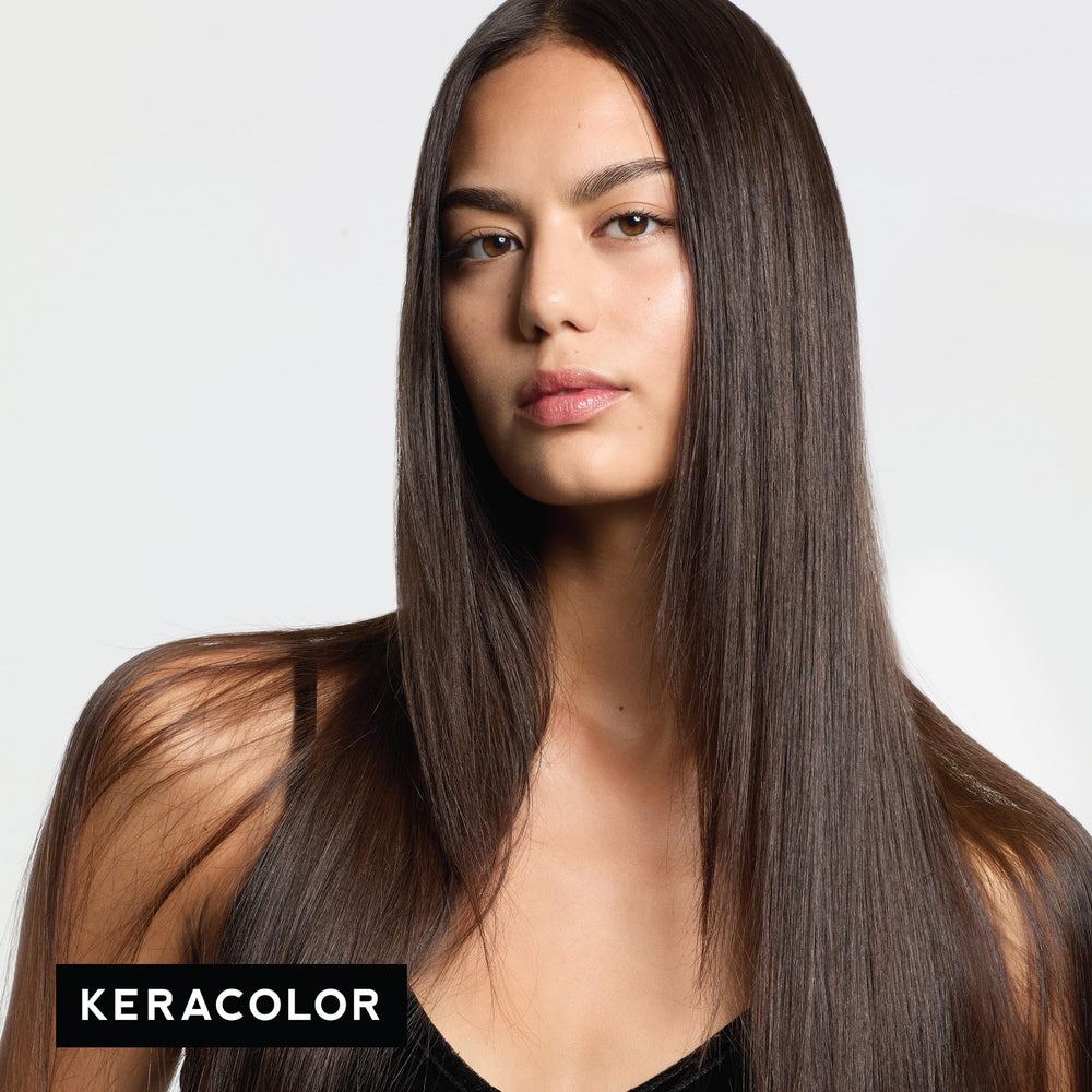 Keracolor Color + Clenditioner close-up pigment tint for vibrant tones.