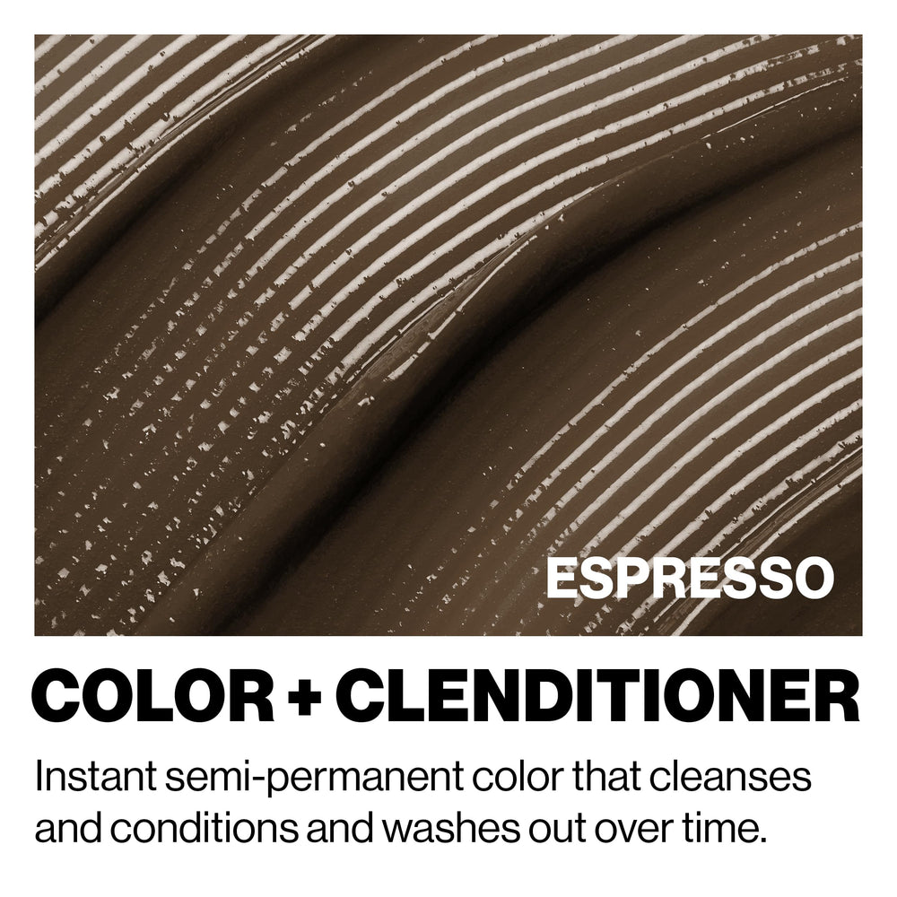 Keracolor Color + Clenditioner application on dry hair demonstrates bolder color results.