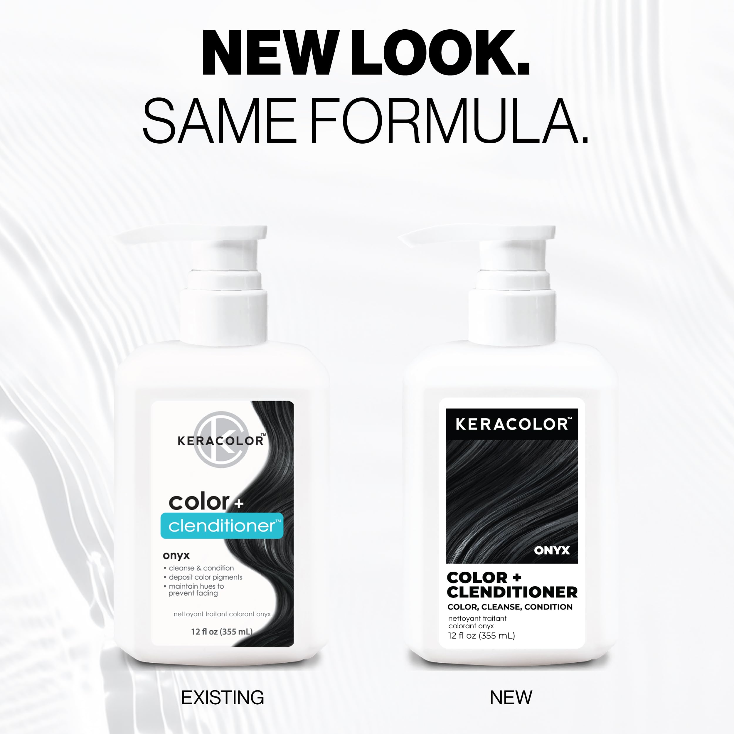 Keracolor Color + Clenditioner tube demonstrates easy 3-in-1 cleansing and tinting