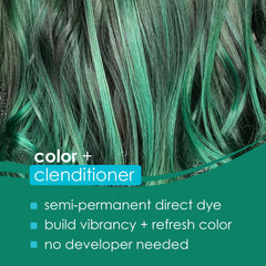 Keracolor Emerald clenditioner application demonstrates quick tinting