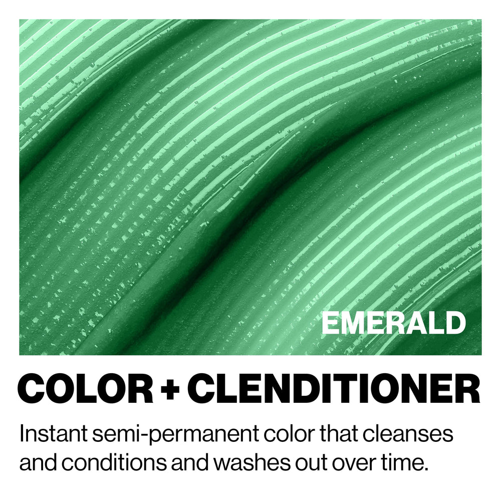 Keracolor Emerald low-foam cleanser highlights gentle cleansing with color