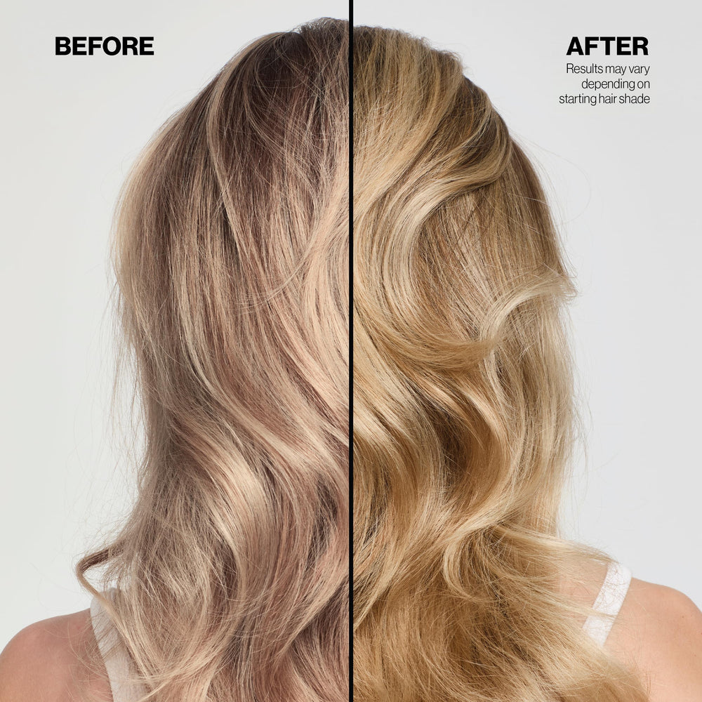 Bleached hair shows more vibrant tones with Keracolor Honey.