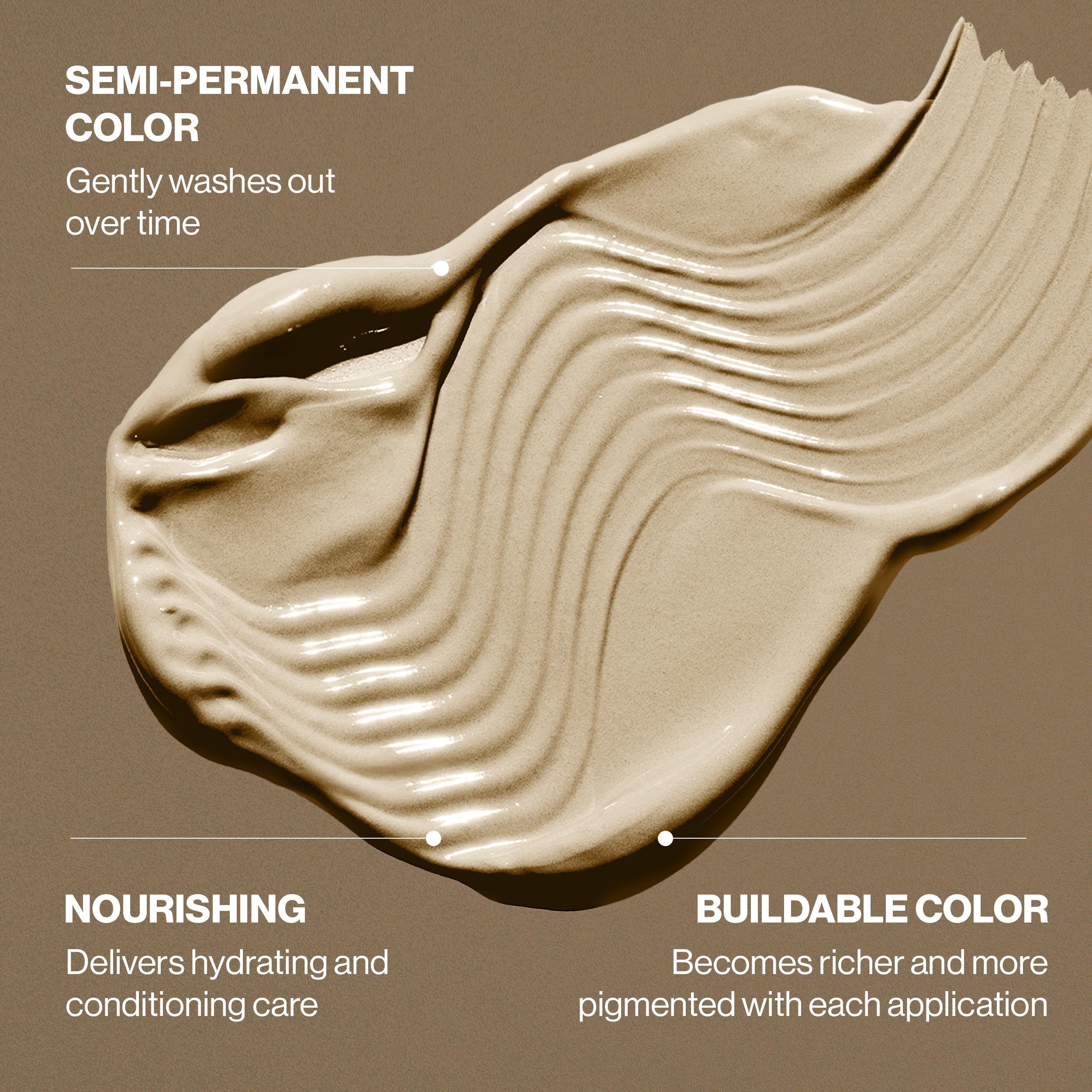 Keracolor Honey delivers a silky finish after color deposition.