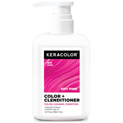 KERACOLOR HOT PINK bottle closeup showing bold color deposit for at-home color refresh