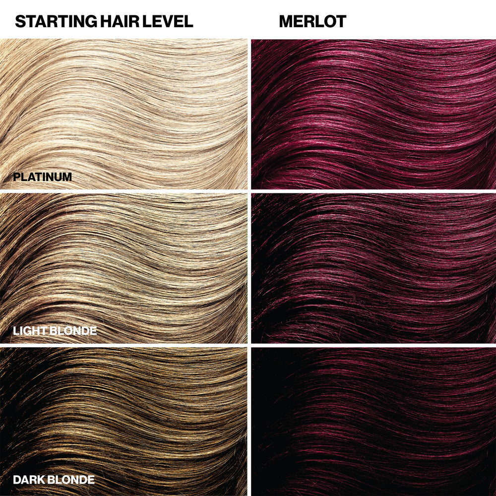 Rinsing reveals smoother, shinier, color-treated strands.