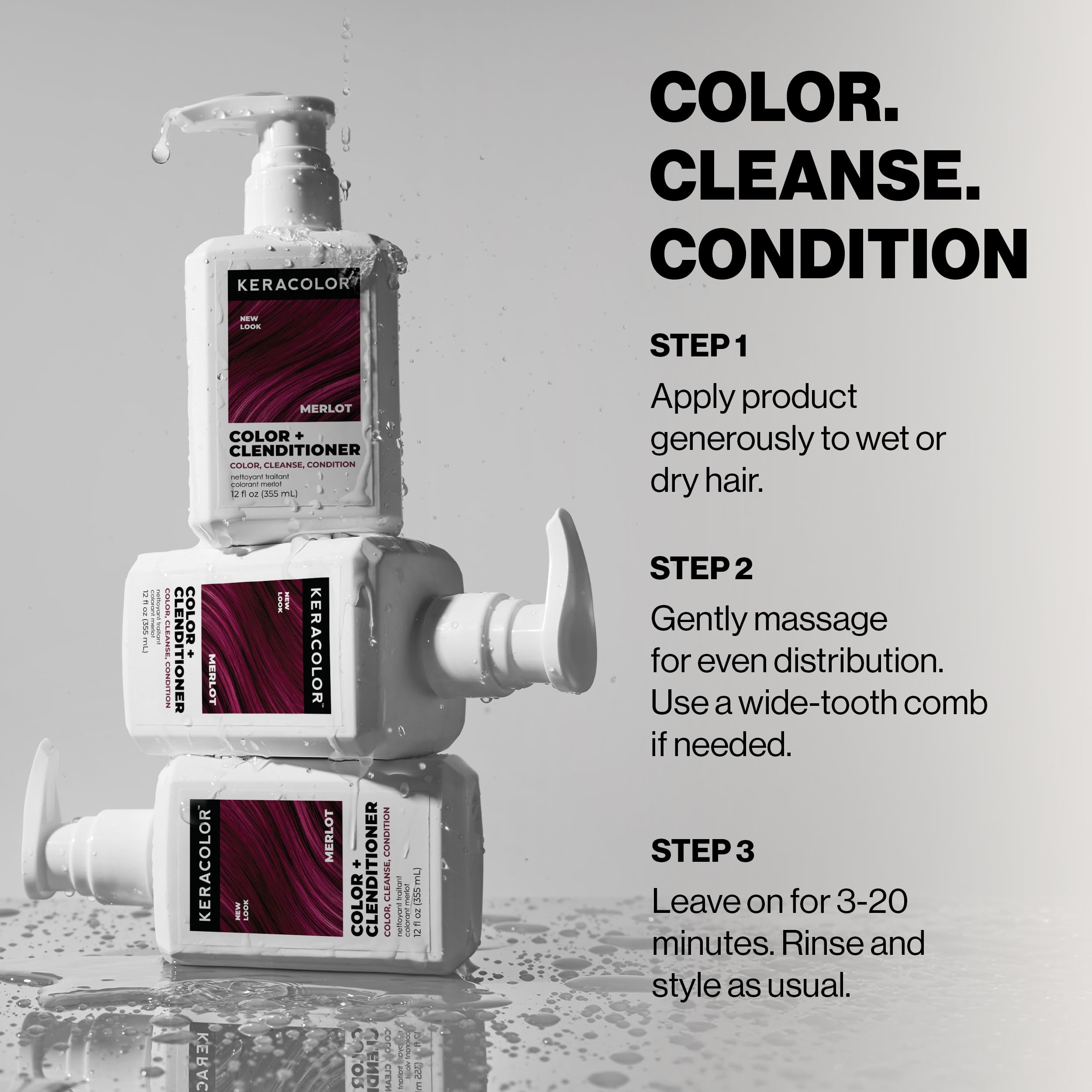 Finish with satin-smooth, semi-permanent color that fades gradually.