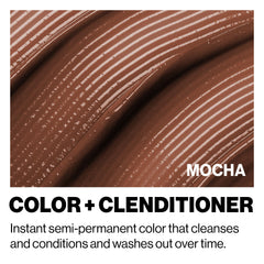 Keracolor MOCHA being applied to dry hair for bolder tone and depth.