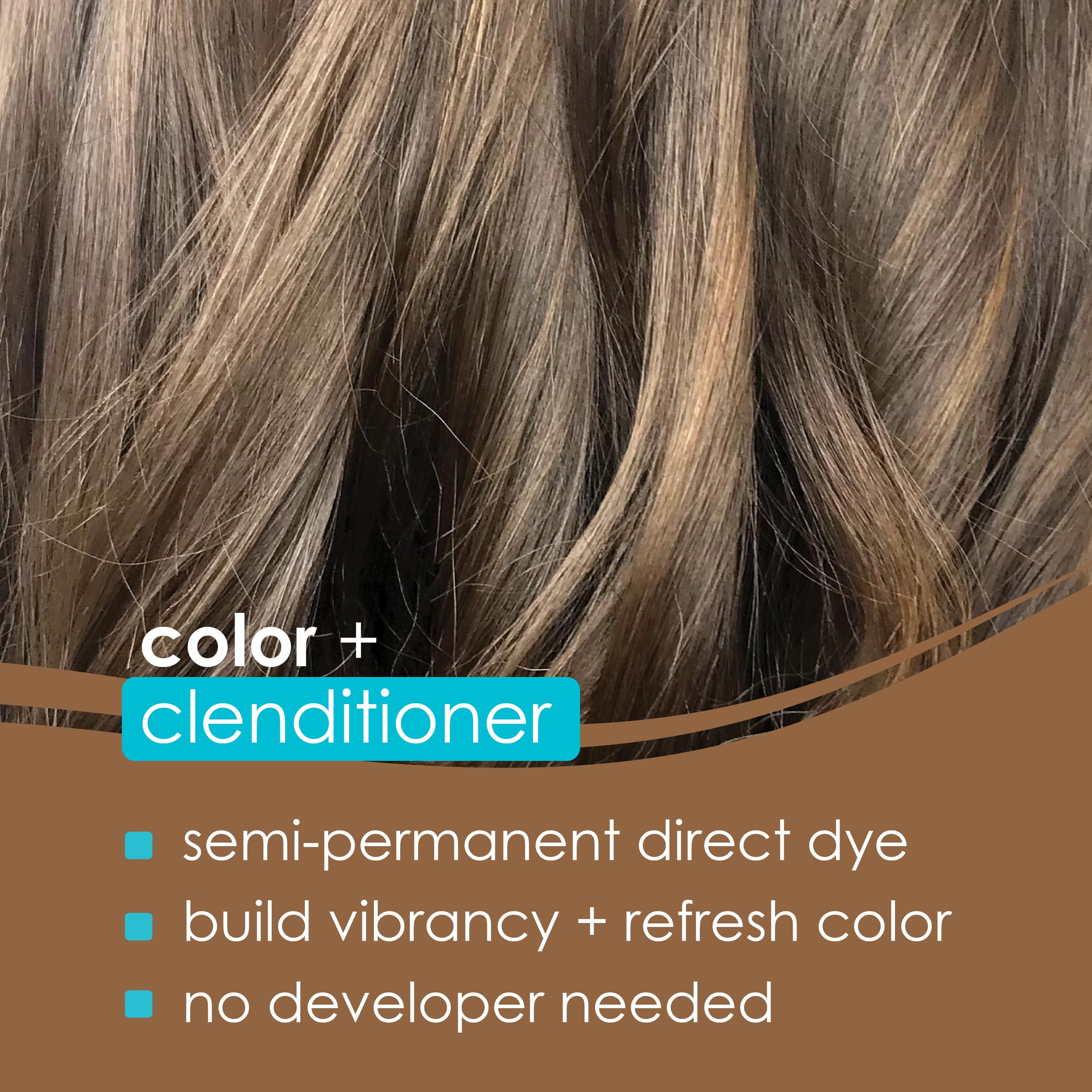 Keracolor Mocha Latte jar label highlights 3-in-1 color, cleanse, and condition.
