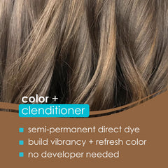 Keracolor Mocha Latte jar label highlights 3-in-1 color, cleanse, and condition.