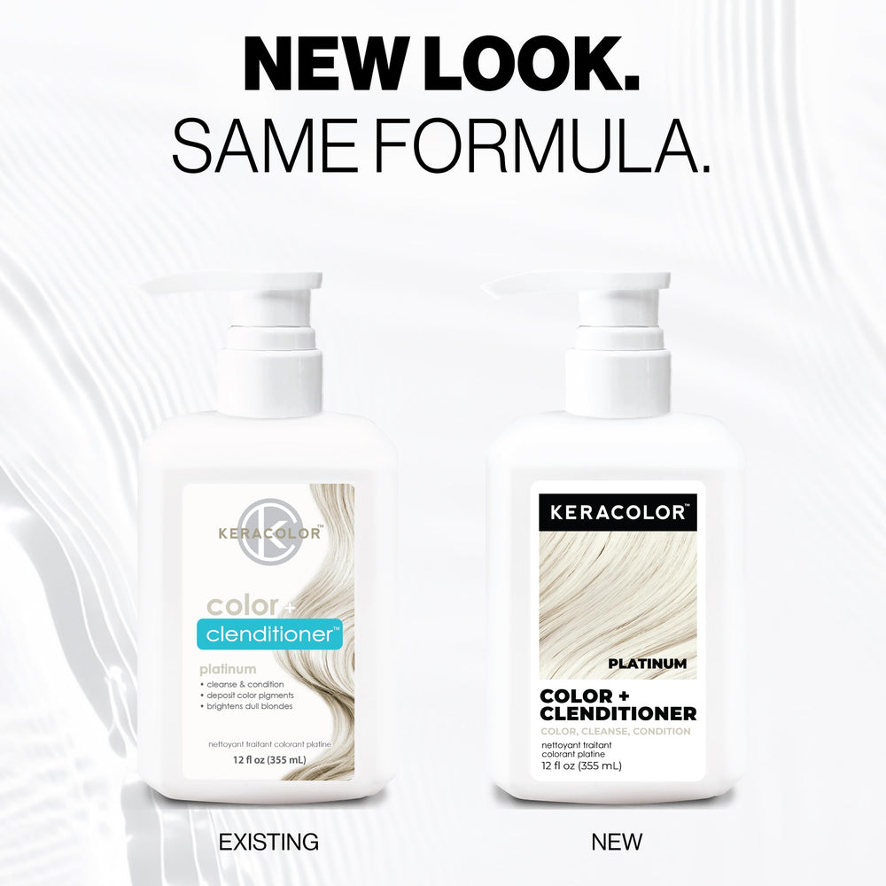 KERACOLOR Platinum clenditioner applying to hair for color and conditioning