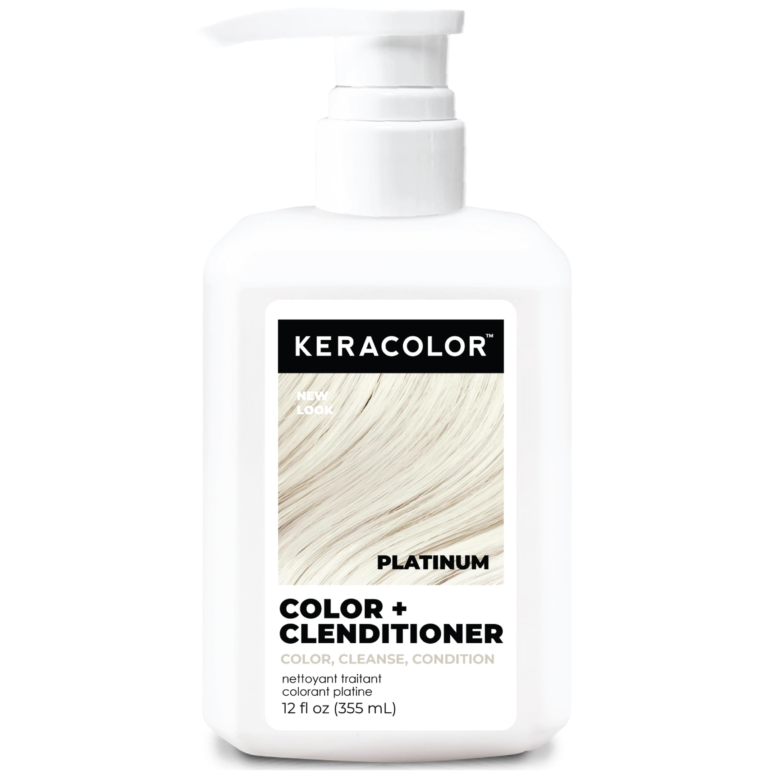 KERACOLOR Platinum hair dye bottle depositing color for vibrant, non-damaging results
