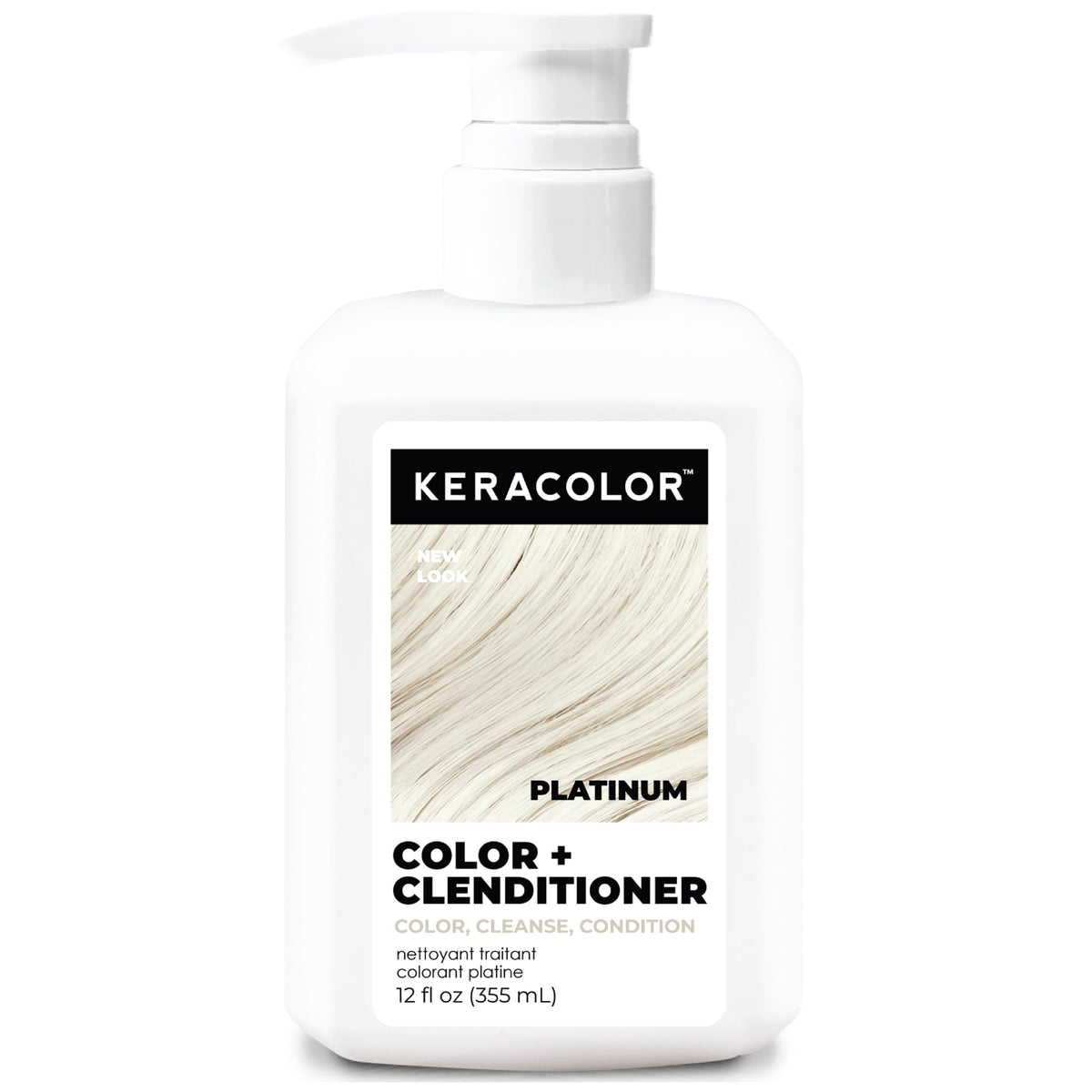 KERACOLOR Platinum hair dye bottle depositing color for vibrant, non-damaging results
