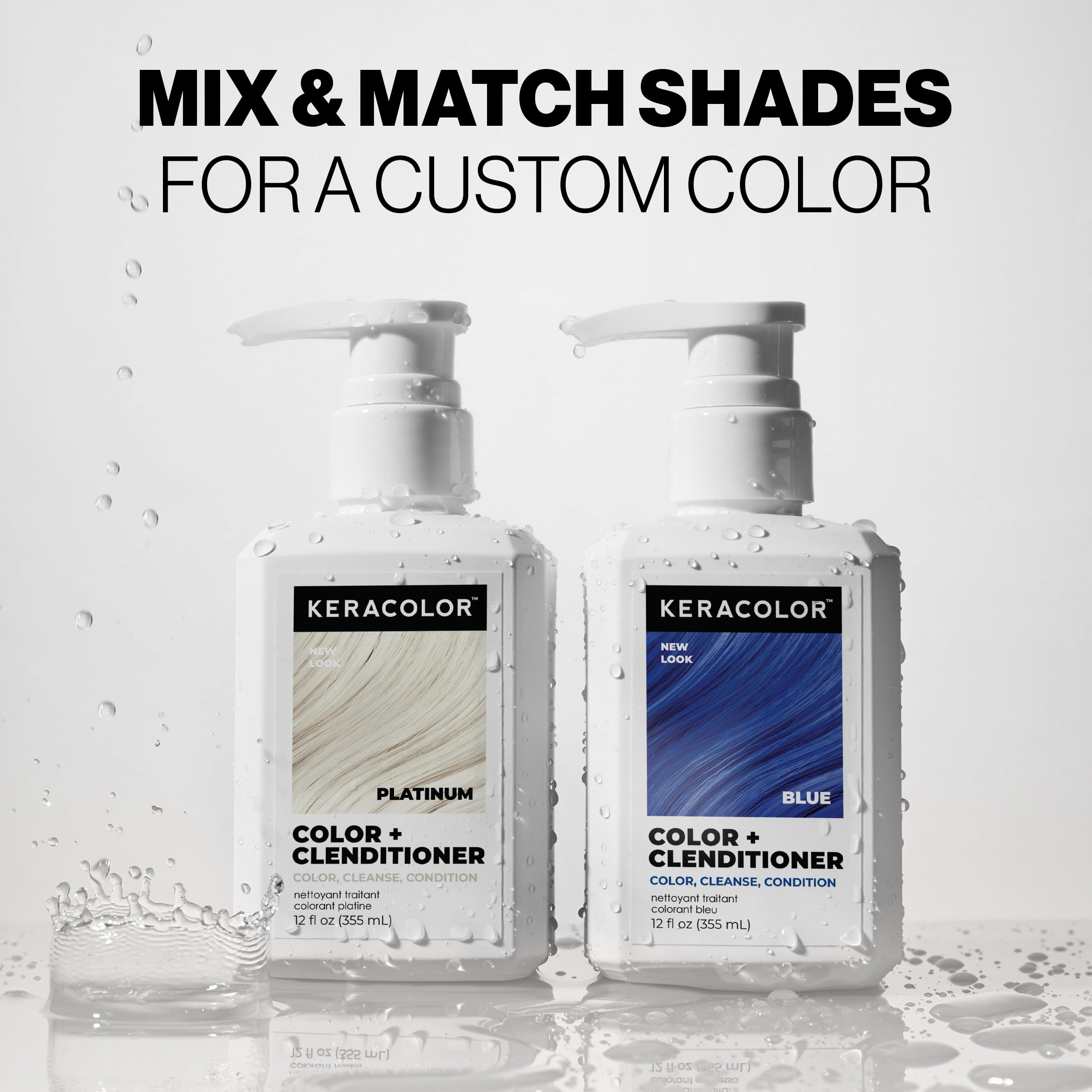 KERACOLOR Platinum hair tone after use showing glow and vibrancy