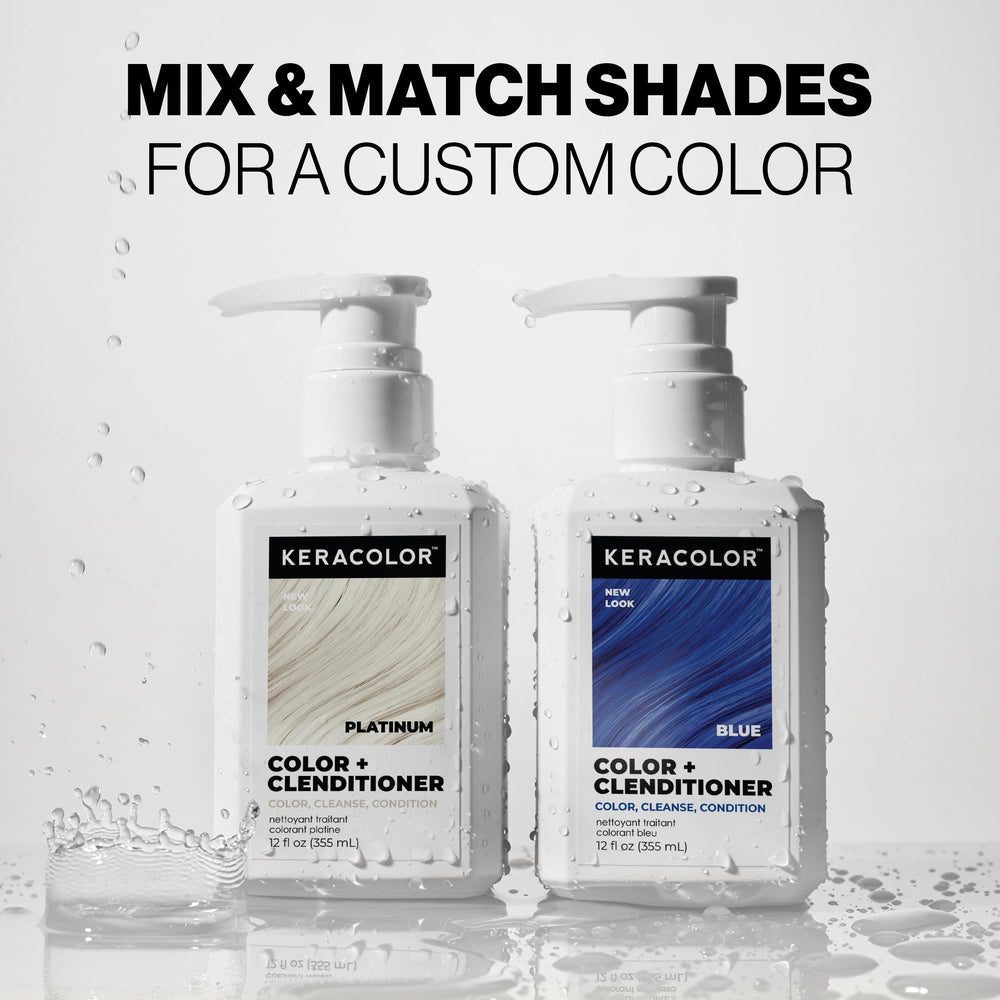 KERACOLOR Platinum hair tone after use showing glow and vibrancy