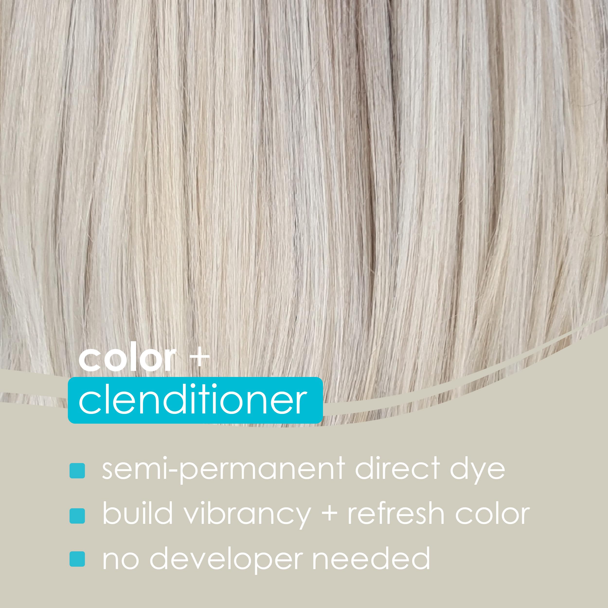 Applying Keracolor Platium to hair for pigment deposit