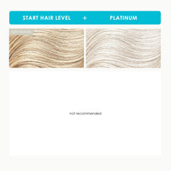 Close-up of Keracolor Platium color pigment on hair