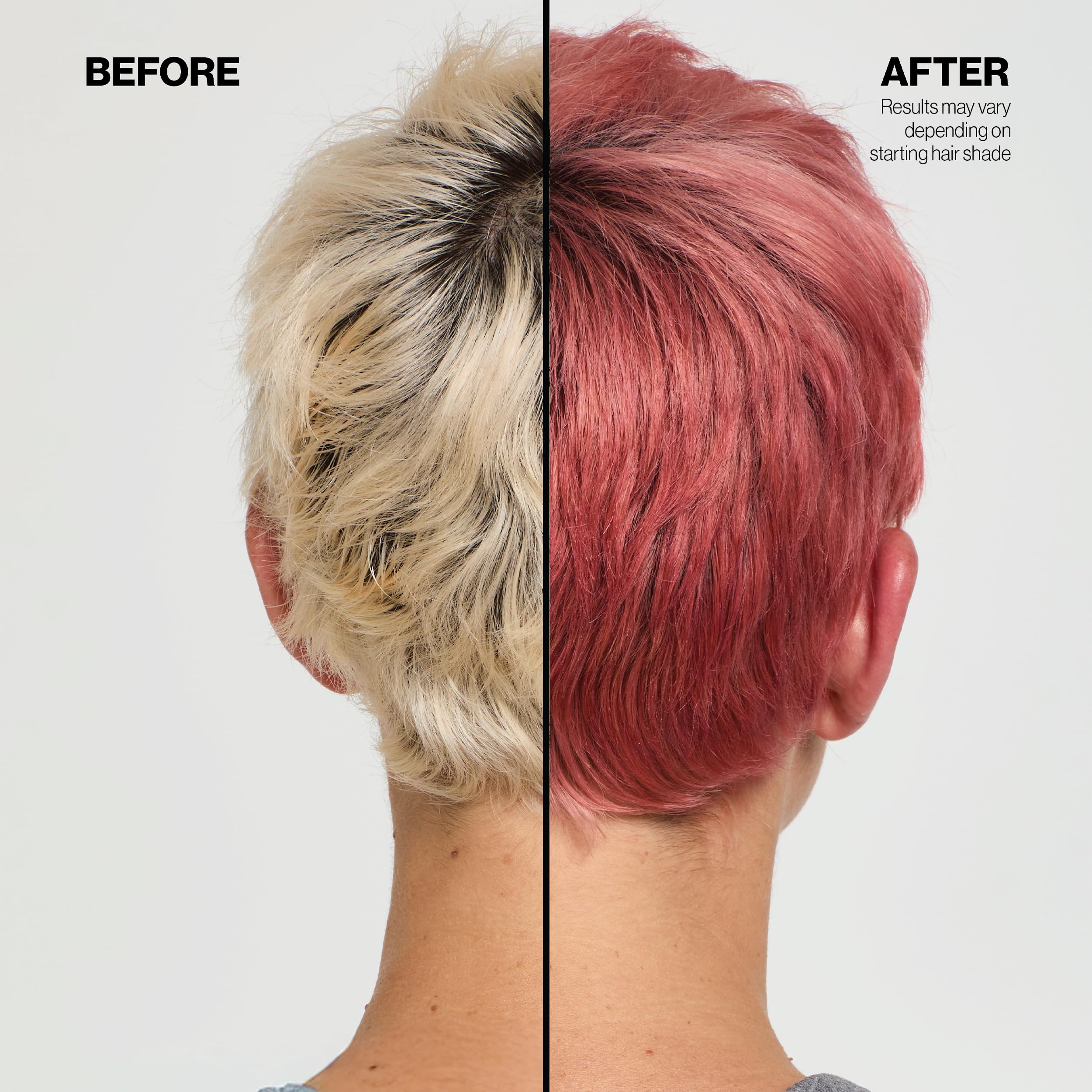 Rose Gold tone after Keracolor Rose Gold Clenditioner treatment on hair.