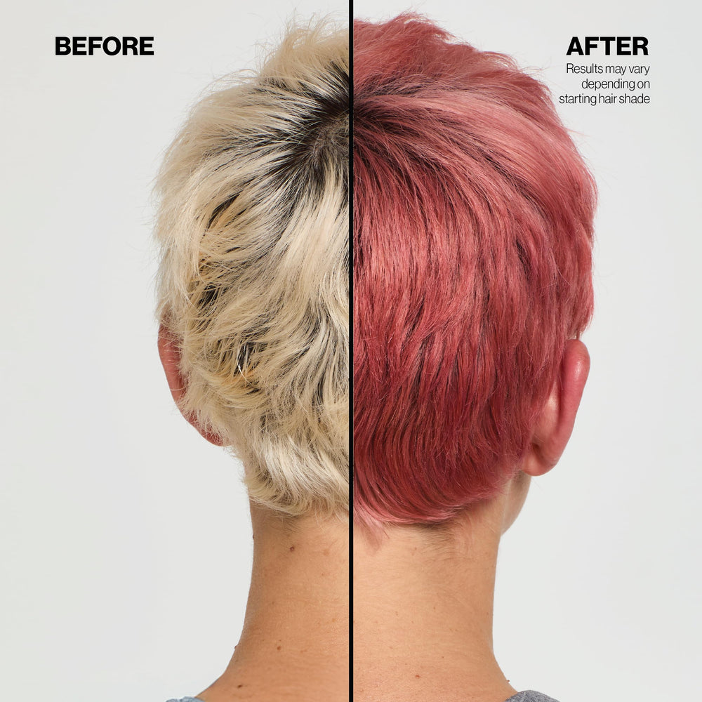 Rose Gold tone after Keracolor Rose Gold Clenditioner treatment on hair.