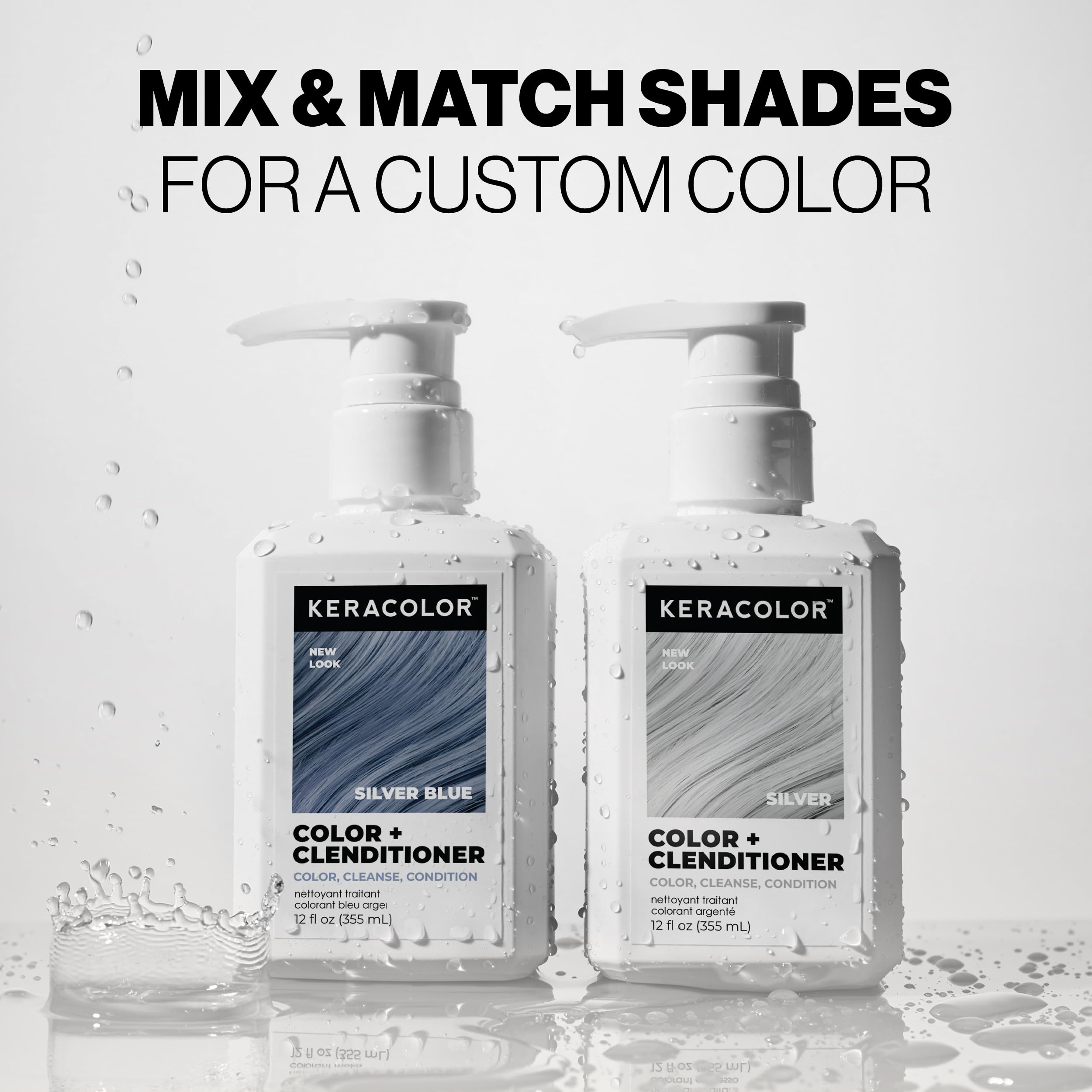 Keratin-based formula contributing to shine and manageability.
