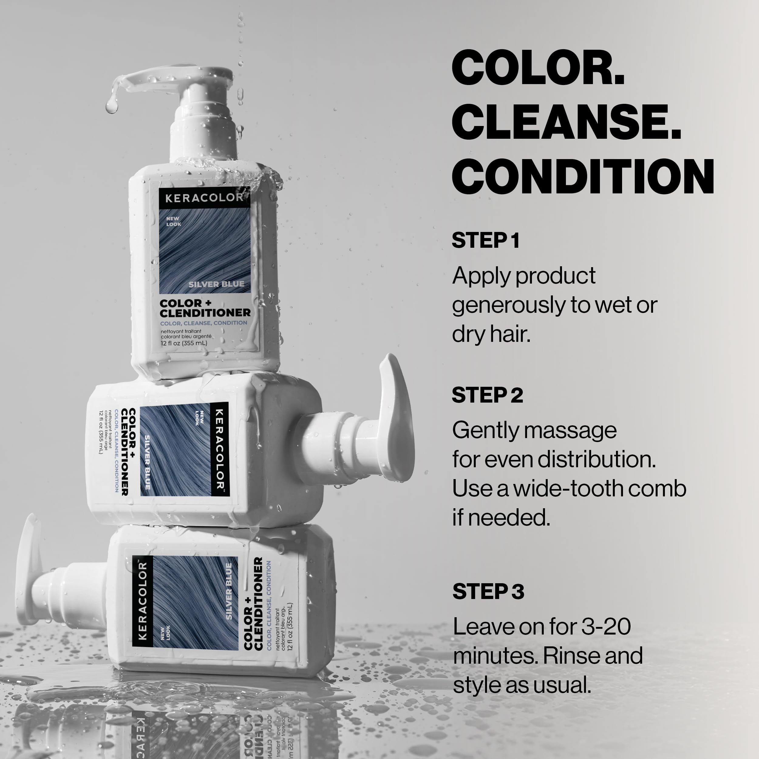 Darker hair showing gradual color development with repeated uses.