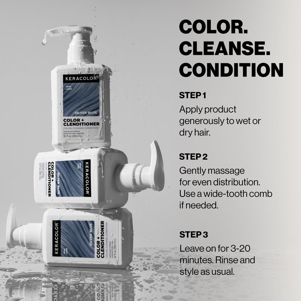 Darker hair showing gradual color development with repeated uses.