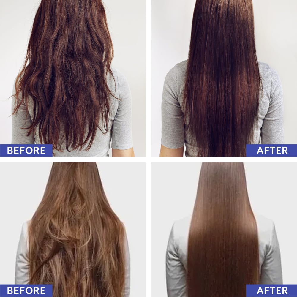 KERAGEN Keratin Smoothing Treatment finished straight hair look