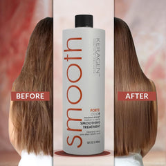KERAGEN frizz elimination for medium to coarse hair after styling.