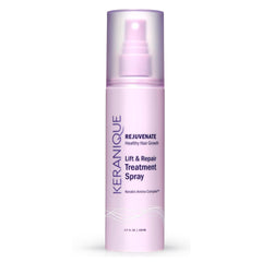 Keranique Lift & Repair Spray at roots for instant volume and lift