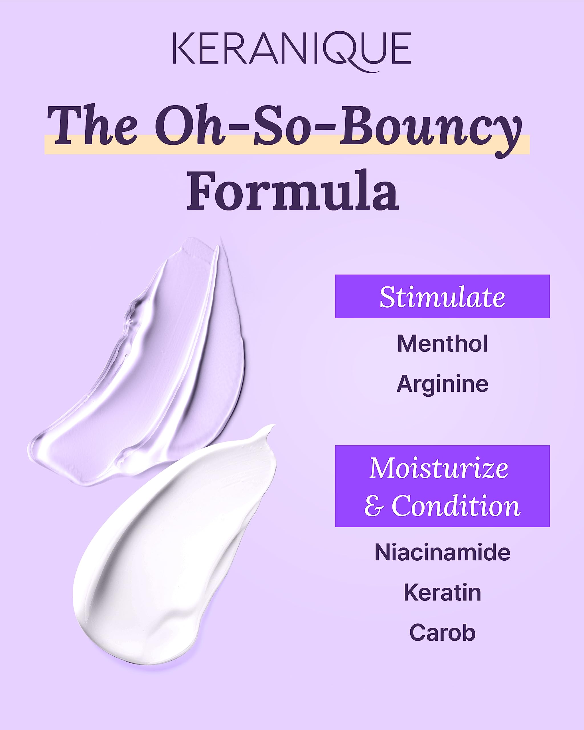 Flowing, voluminous hair demonstrating Keranique lift and bounce