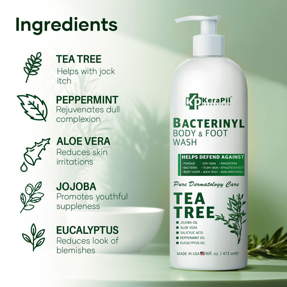 Two-pack display highlighting value and refreshing aroma of the Tea Tree blend.