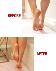 Kerasal gel socks worn at night provide comfortable heel care.