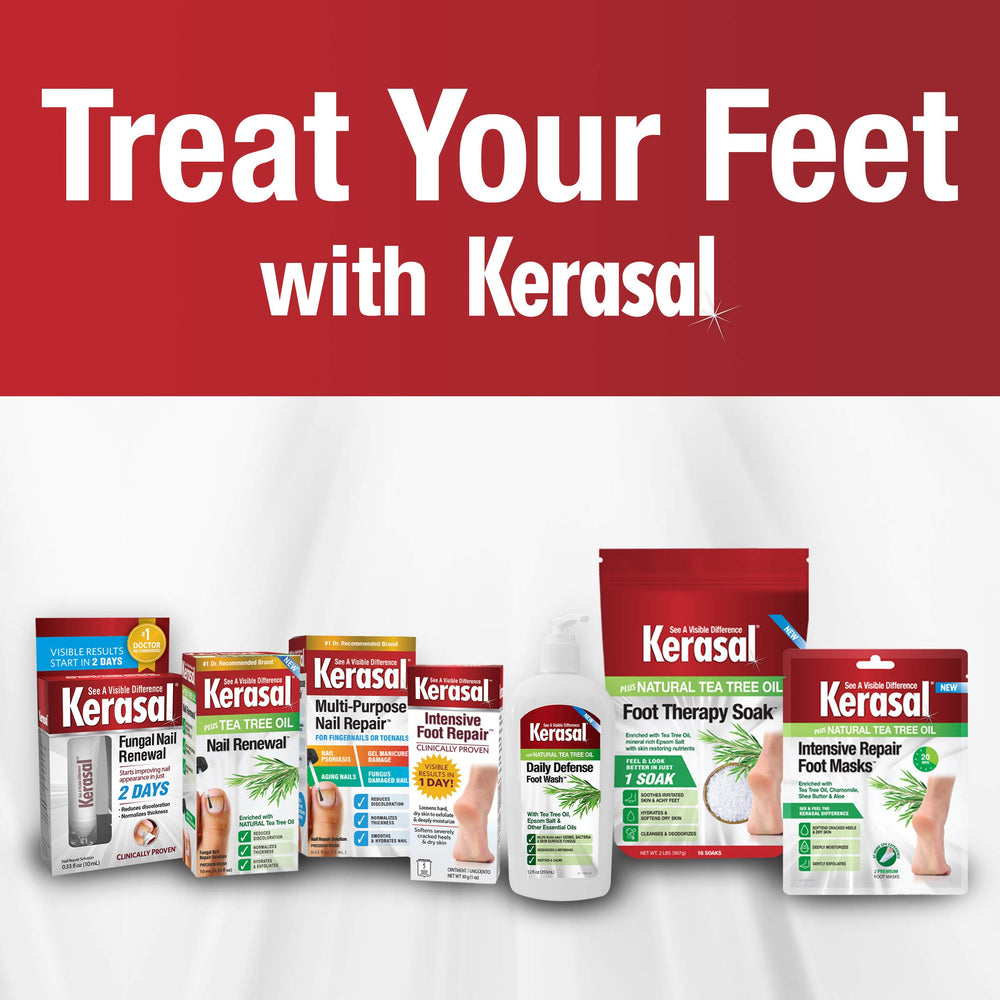 Kerasal Nail Renewal bottle pour demonstrates easy application.