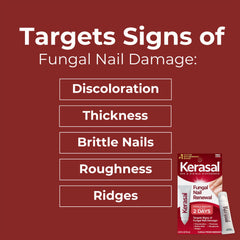 Gel-like texture of Kerasal Nail Renewal on a nail for smooth coverage.