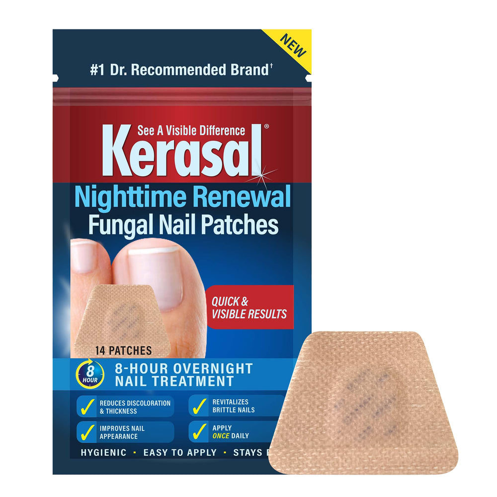 Kerasal Nighttime Renewal Patch showing healthier-looking nails appearance