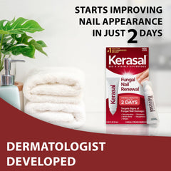 Kerasal twin-pack packaging box highlighting value and portability.