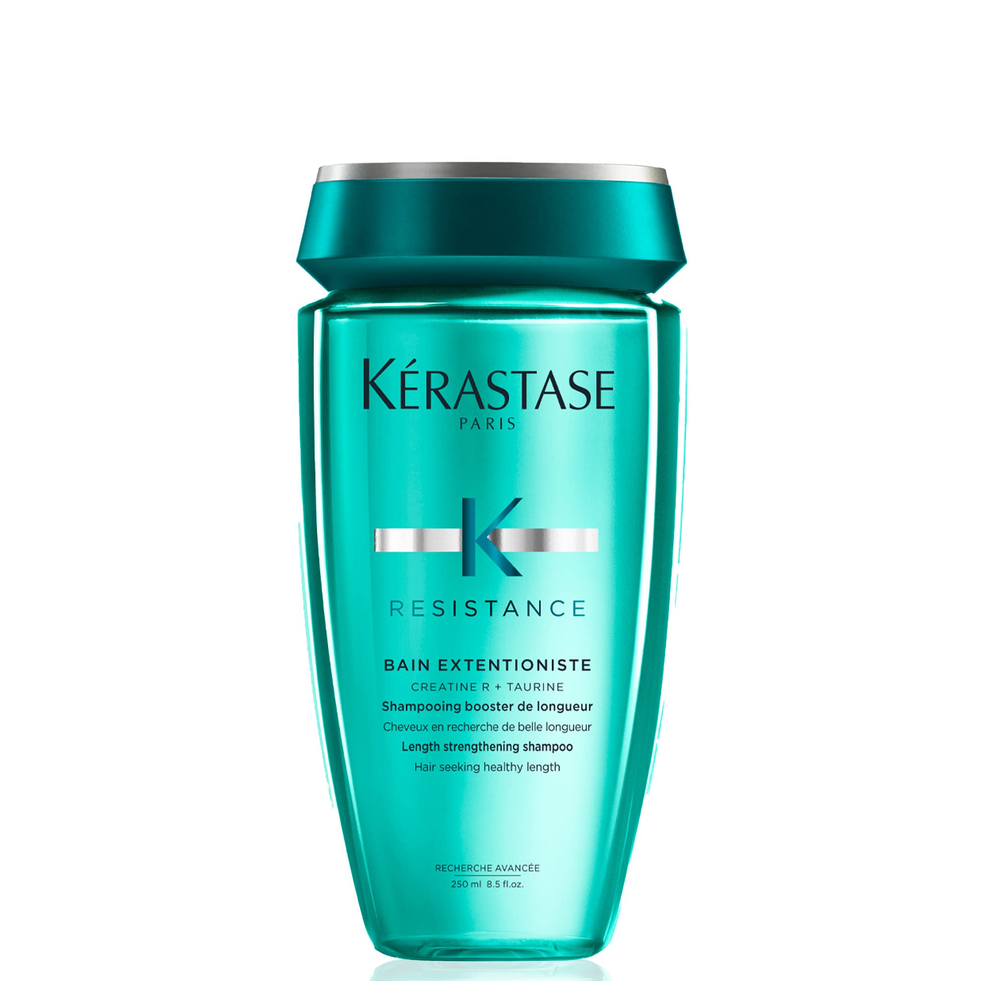 KÉRASTASE Bain Extentioniste bottle front view highlighting lengthening and strengthening care