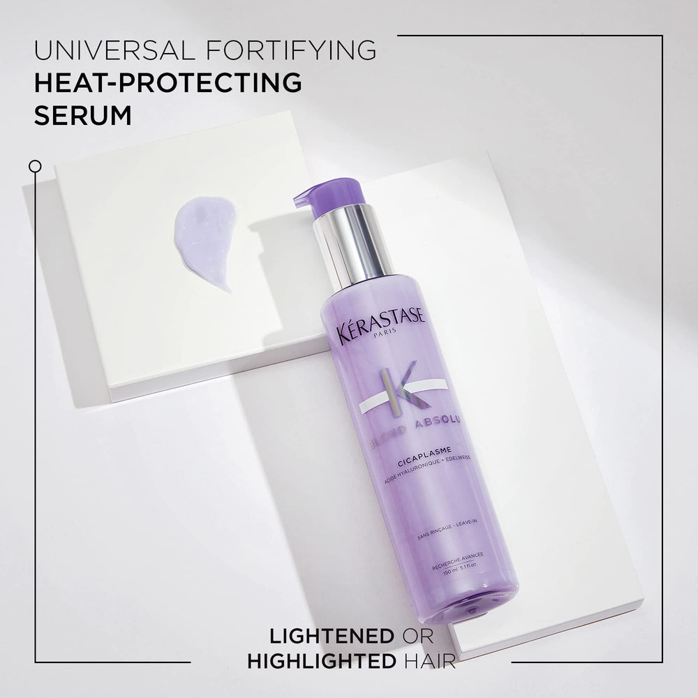 KÉRASTASE Blond Absolu Cicaplasme serum pump enables even distribution for controlled moisture