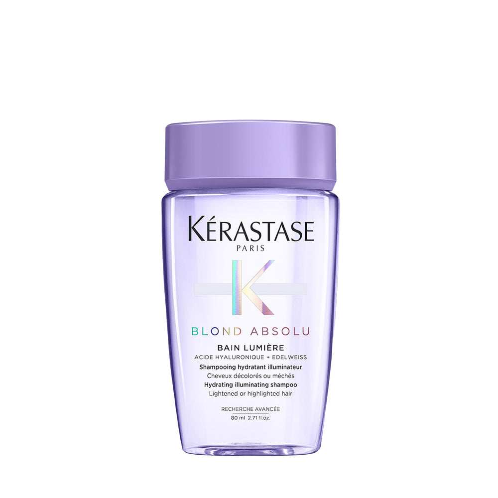Champú Kerastase Blond Absolu Lumière en botella para cabello rubio radiante